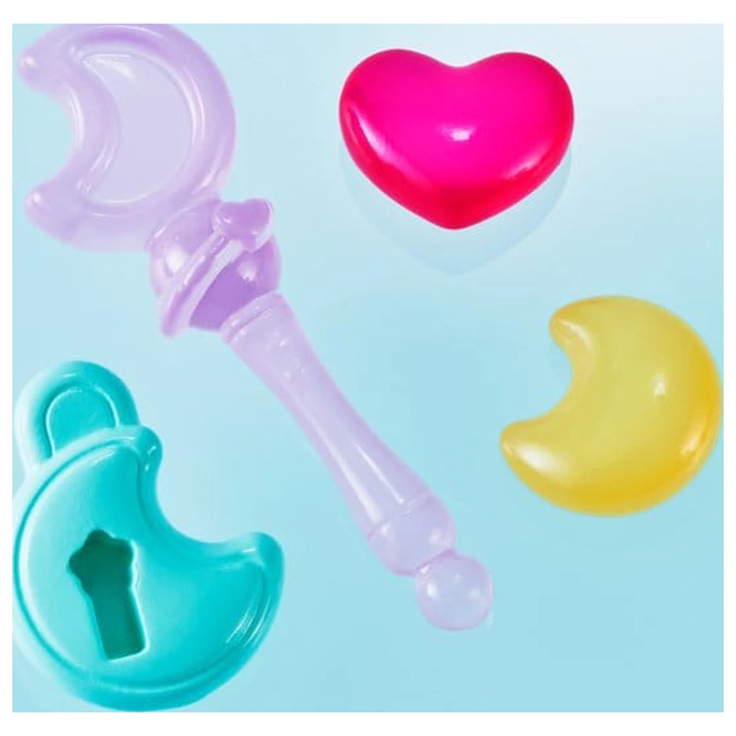 Magical Sisters Lulutto Lilly Proplica Replica Moontoneoneon & GlassHeart DreamPact Set 25 cm Produktfoto