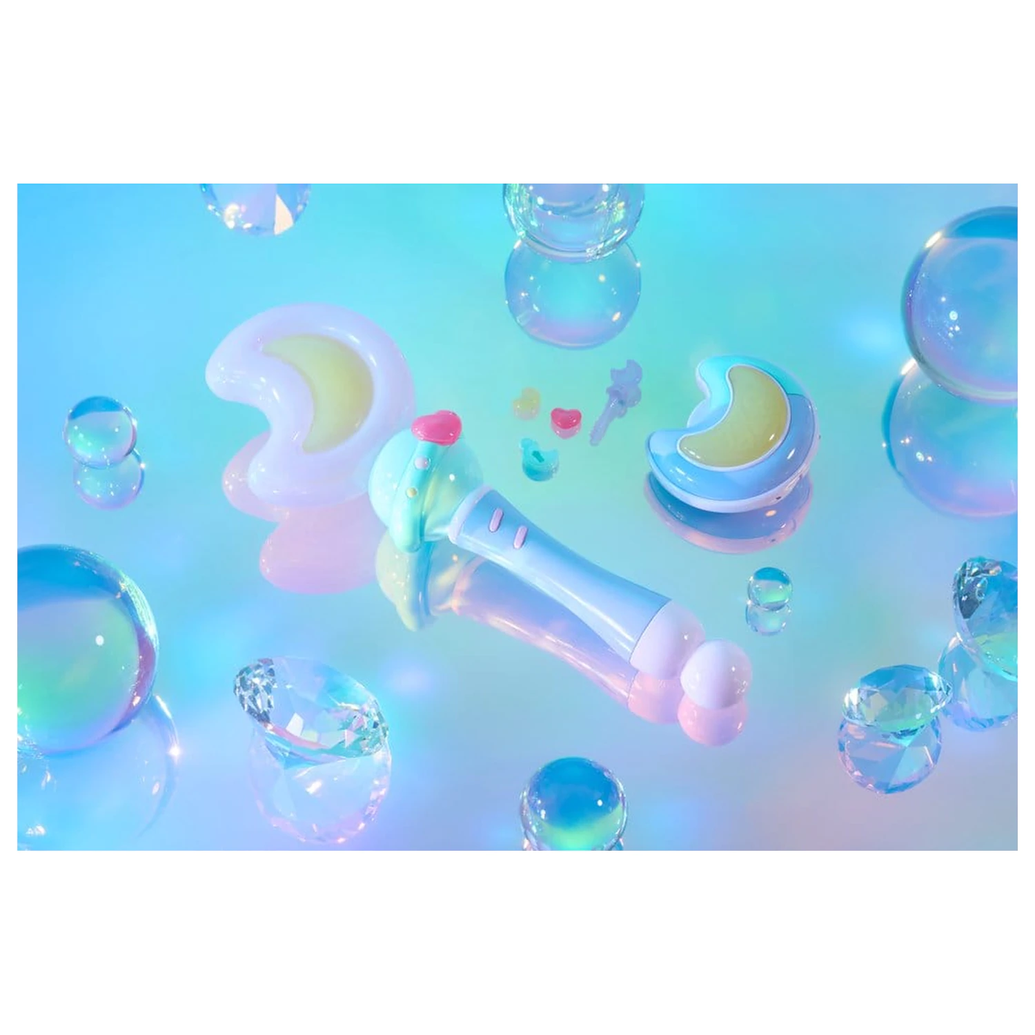 Magical Sisters Lulutto Lilly Proplica Replica Moontoneoneon & GlassHeart DreamPact Set 25 cm Produktfoto