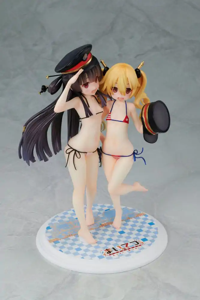 Maitetsu:Last Run!! PVC Statue 1/7 Hachiroku &amp; Olivi 23 cm Produktfoto