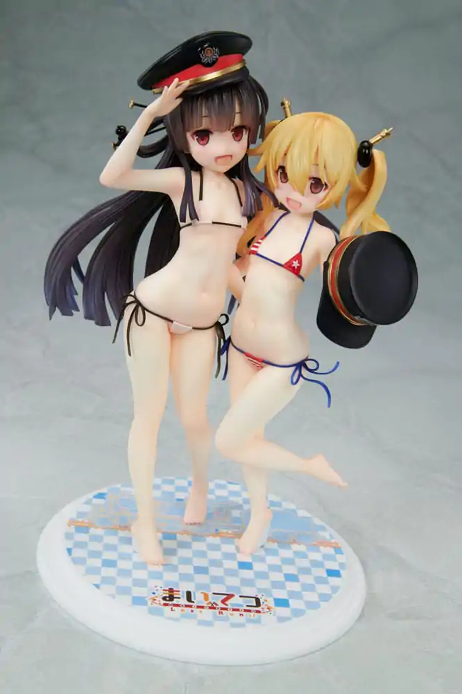 Maitetsu:Last Run!! PVC Statue 1/7 Hachiroku &amp; Olivi 23 cm Produktfoto