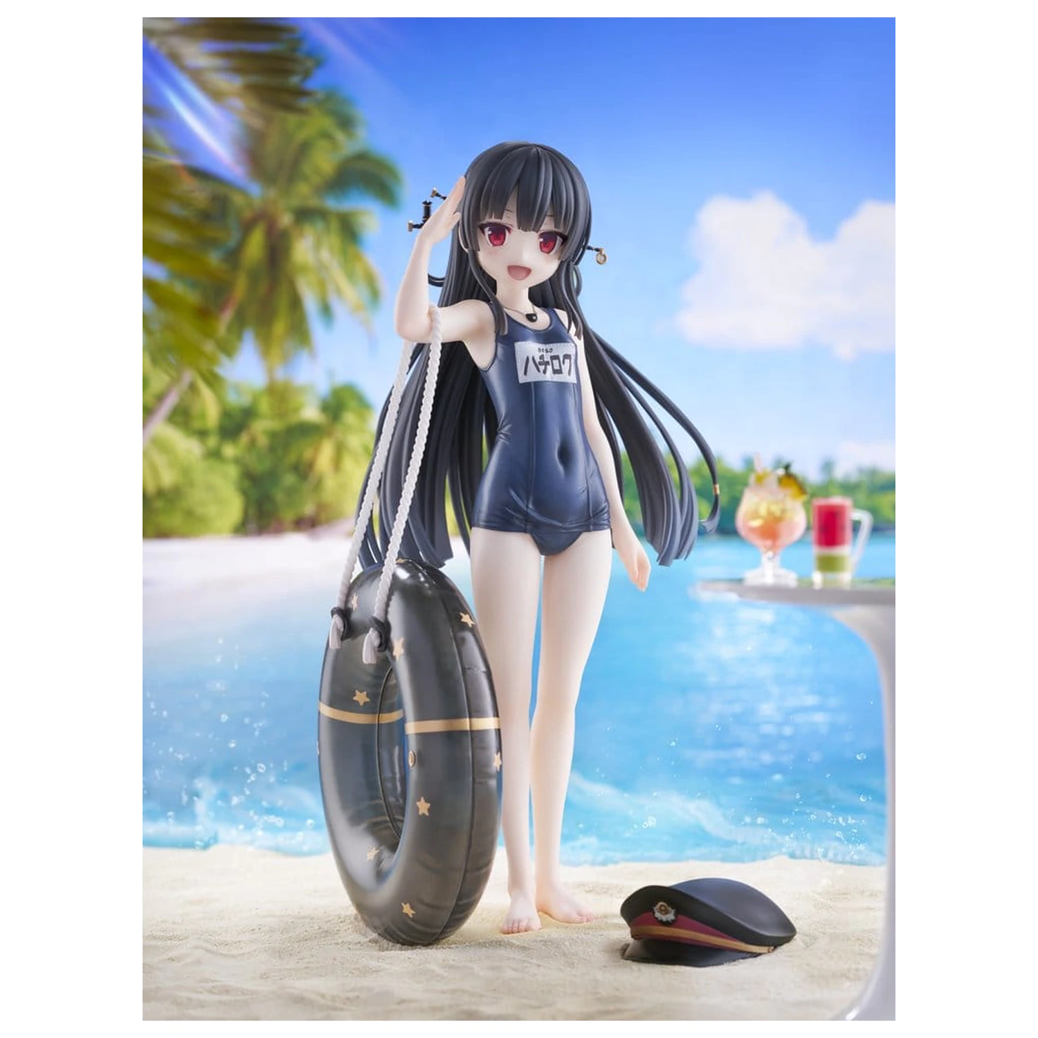 Maitetsu Last Run!! KoiKoi -Sakura- PVC Figur 1/6 Hachiroku School Swimsuit Ver. 23 cm Produktfoto