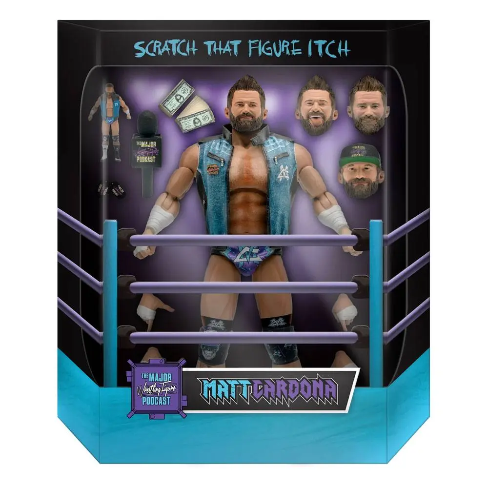 Major Wrestling Podcast Ultimates Actionfigur Wave 1 Matt Cardona 18 cm Produktfoto