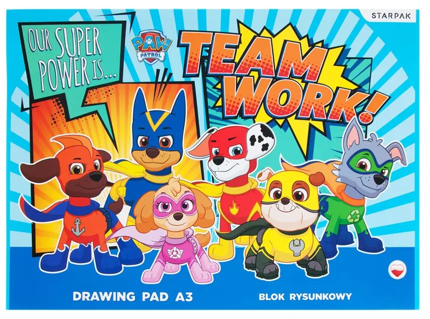 Paw Patrol A/3 Skizzenblock, Zeichenblock 20 Blatt Produktfoto