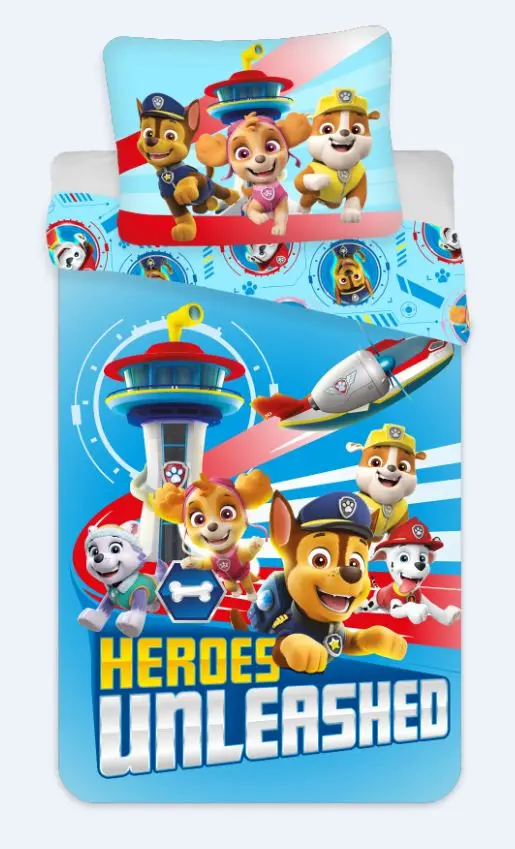 PAW Patrol Bettbezug 140x200cm, 70x90cm Mikrofaser Produktfoto