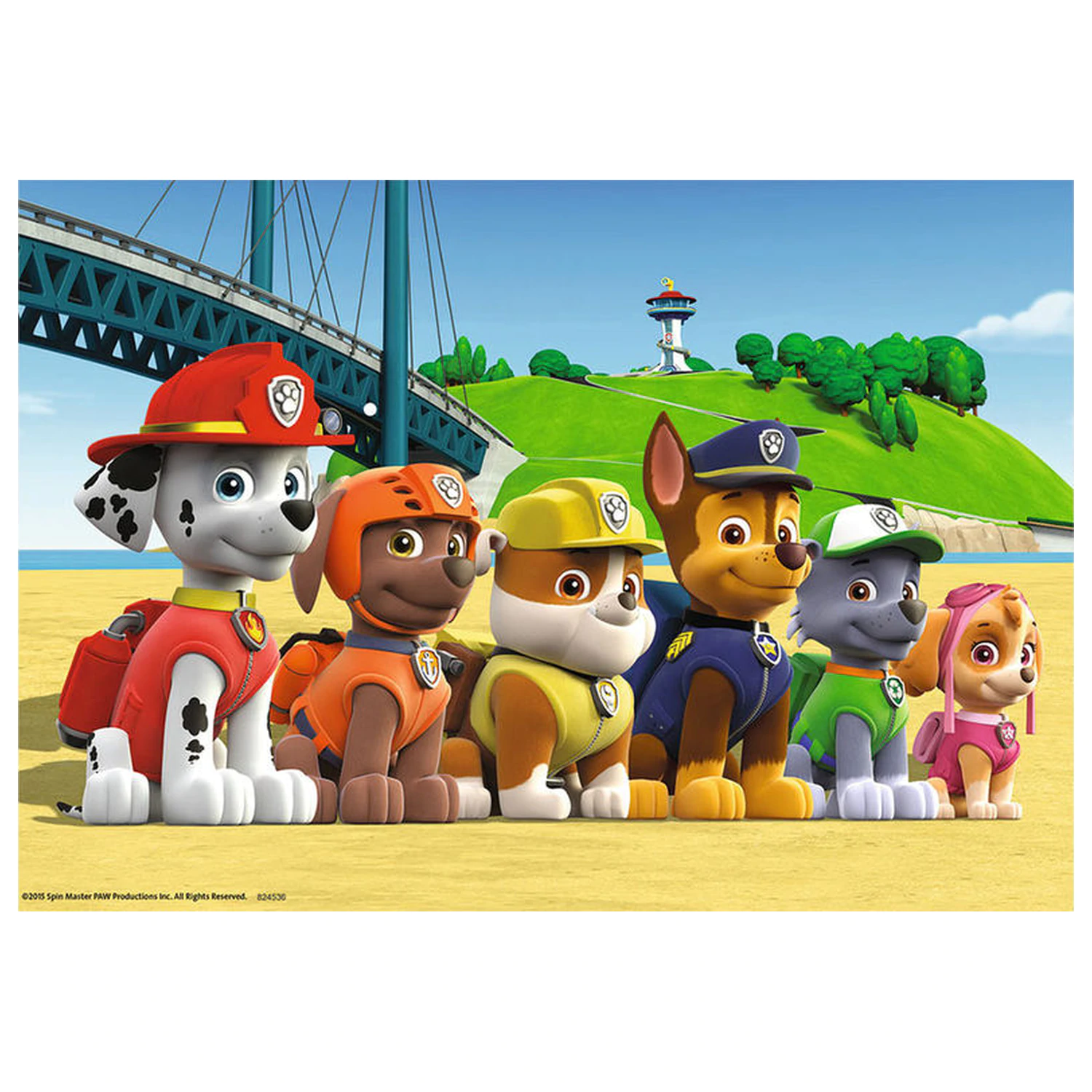 Paw Patrol Strand Puzzle 2x24 Teile Produktfoto