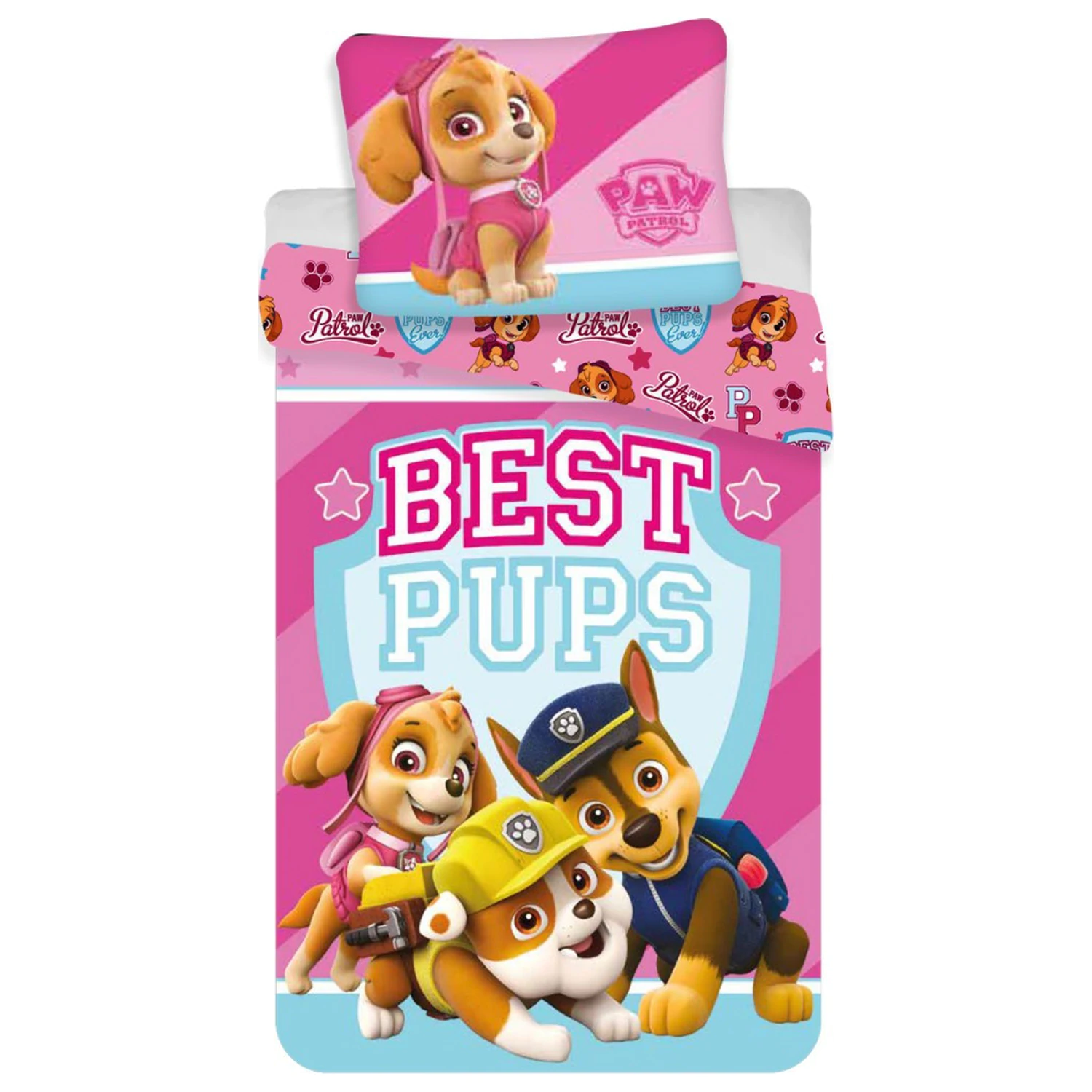PAW Patrol Best Pups Kinder, Kleinkind Bettwäsche-Set 100x135cm, 40x60 cm Produktfoto