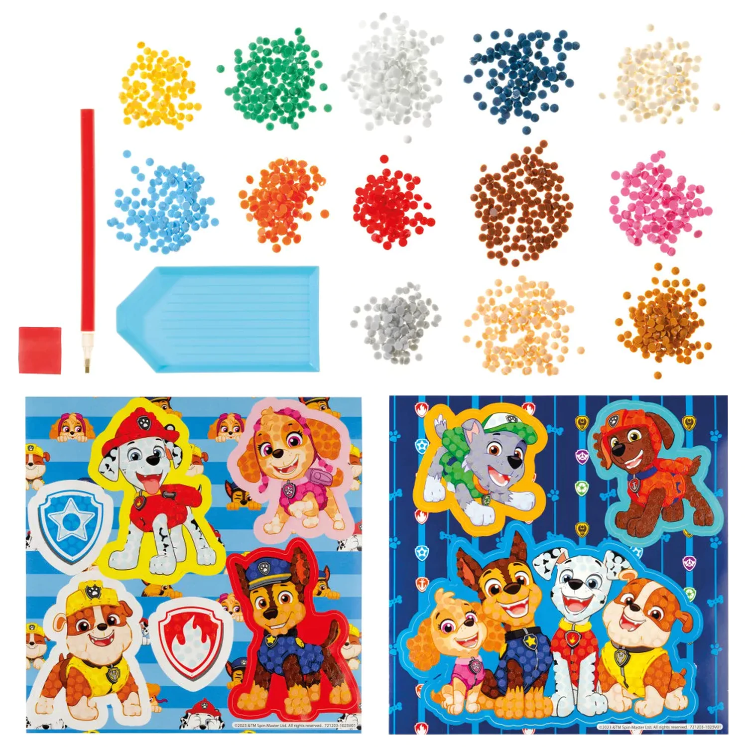 Paw Patrol Best Team Diamond Painting Aufkleber 9-er Pack Produktfoto