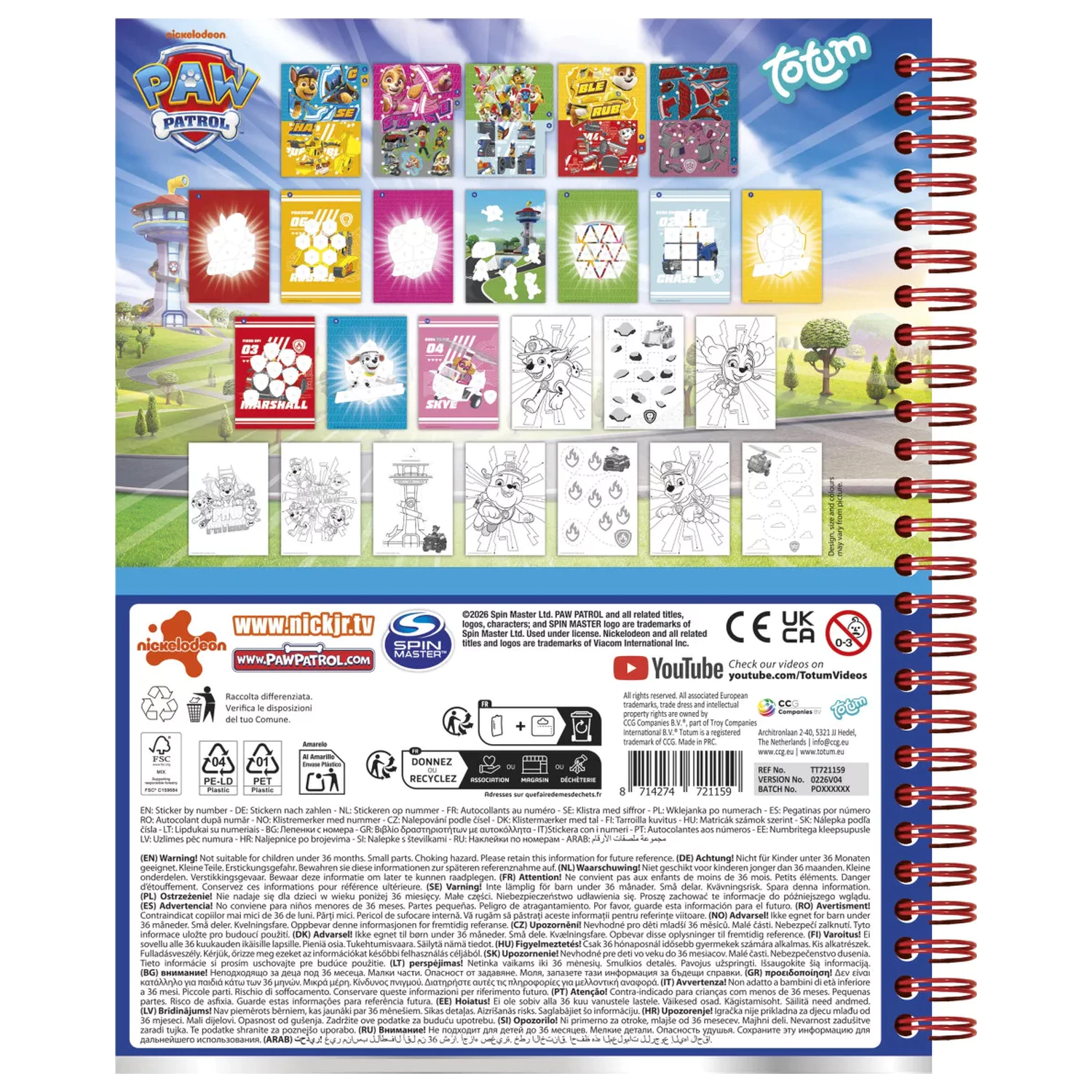 PAW Patrol Best Team Sticker Kreativ Set Produktfoto