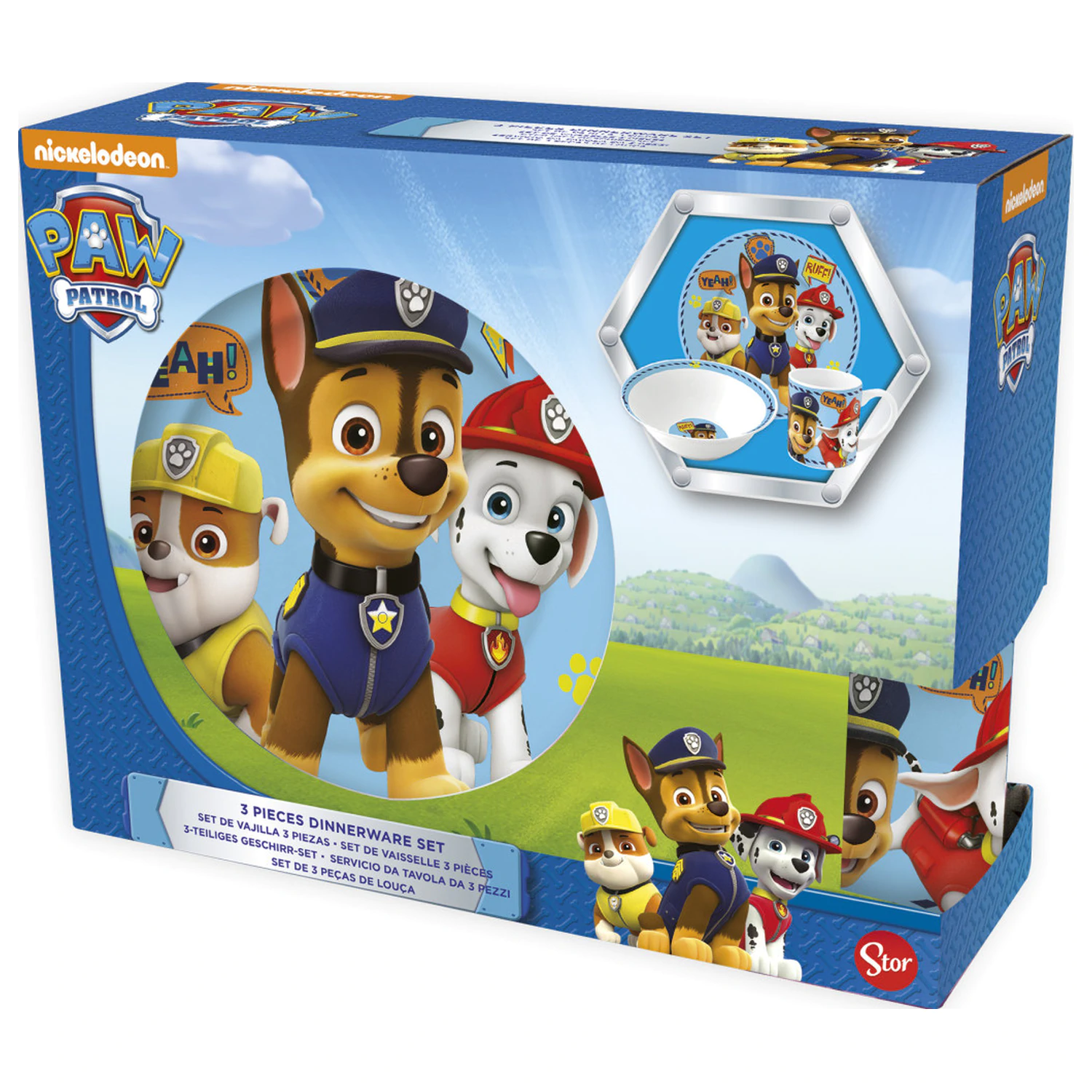 Paw Patrol Boy Icons Porzellan Geschirrset Produktfoto