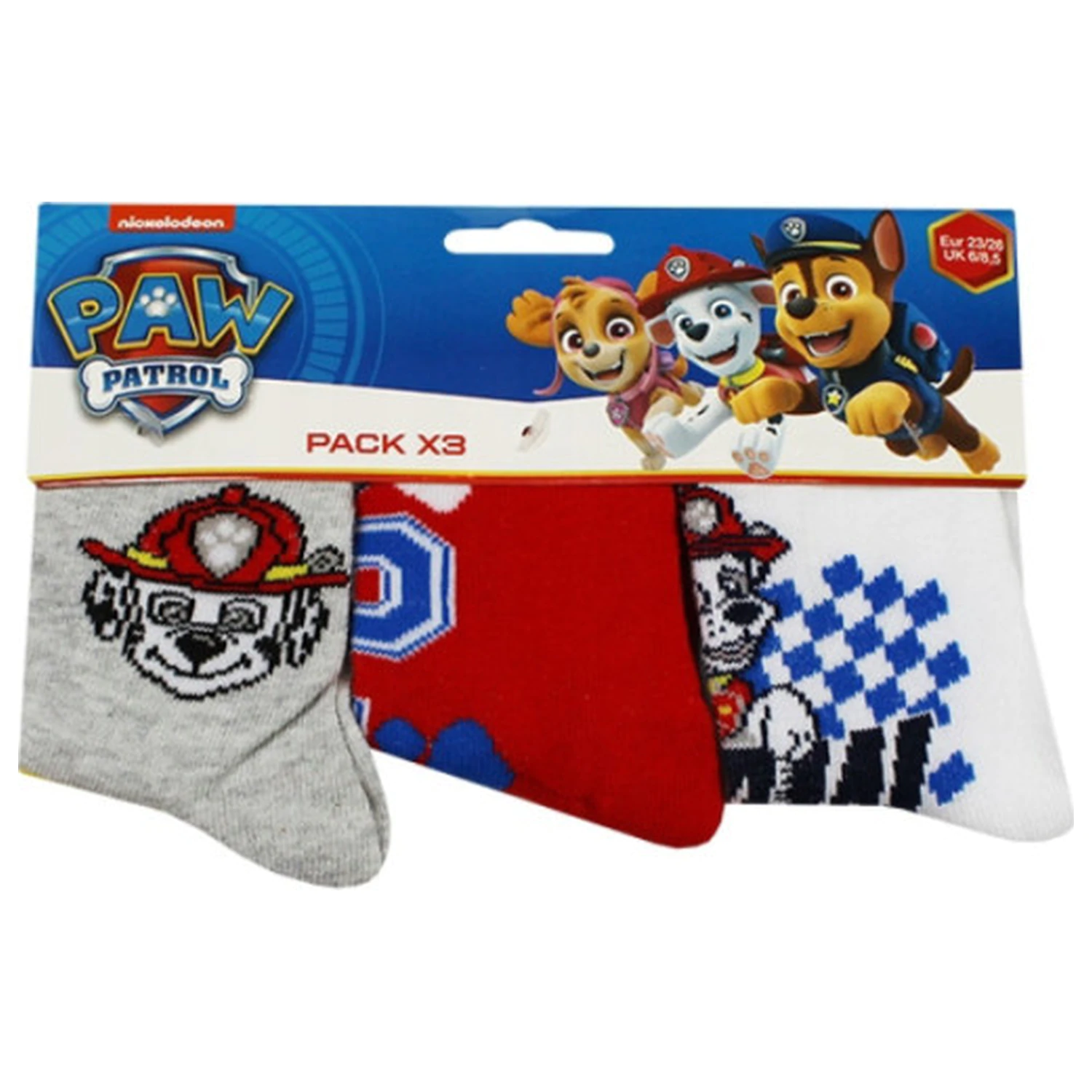 Paw Patrol Jungen Crew Kinder Socken 31/34 Produktfoto