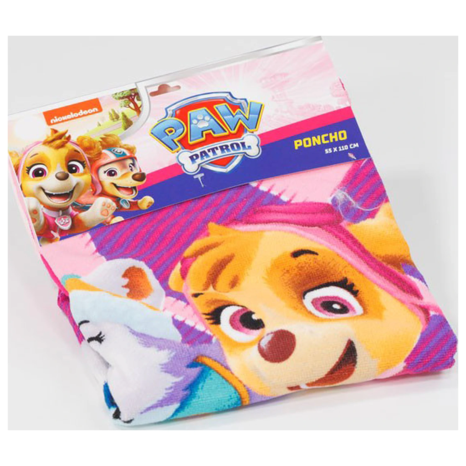 Paw Patrol Call the Girls Strandtuch Poncho 55x110 cm Produktfoto
