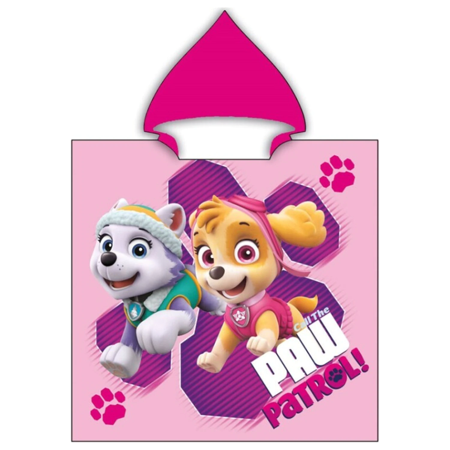 Paw Patrol Call the Girls Strandtuch Poncho 55x110 cm Produktfoto