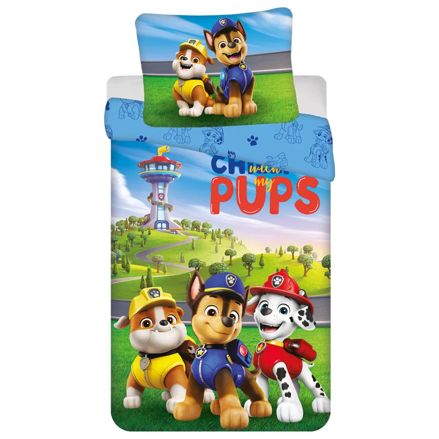 PAW Patrol Chilling Mikrofaser Bettwäsche-Set Produktfoto