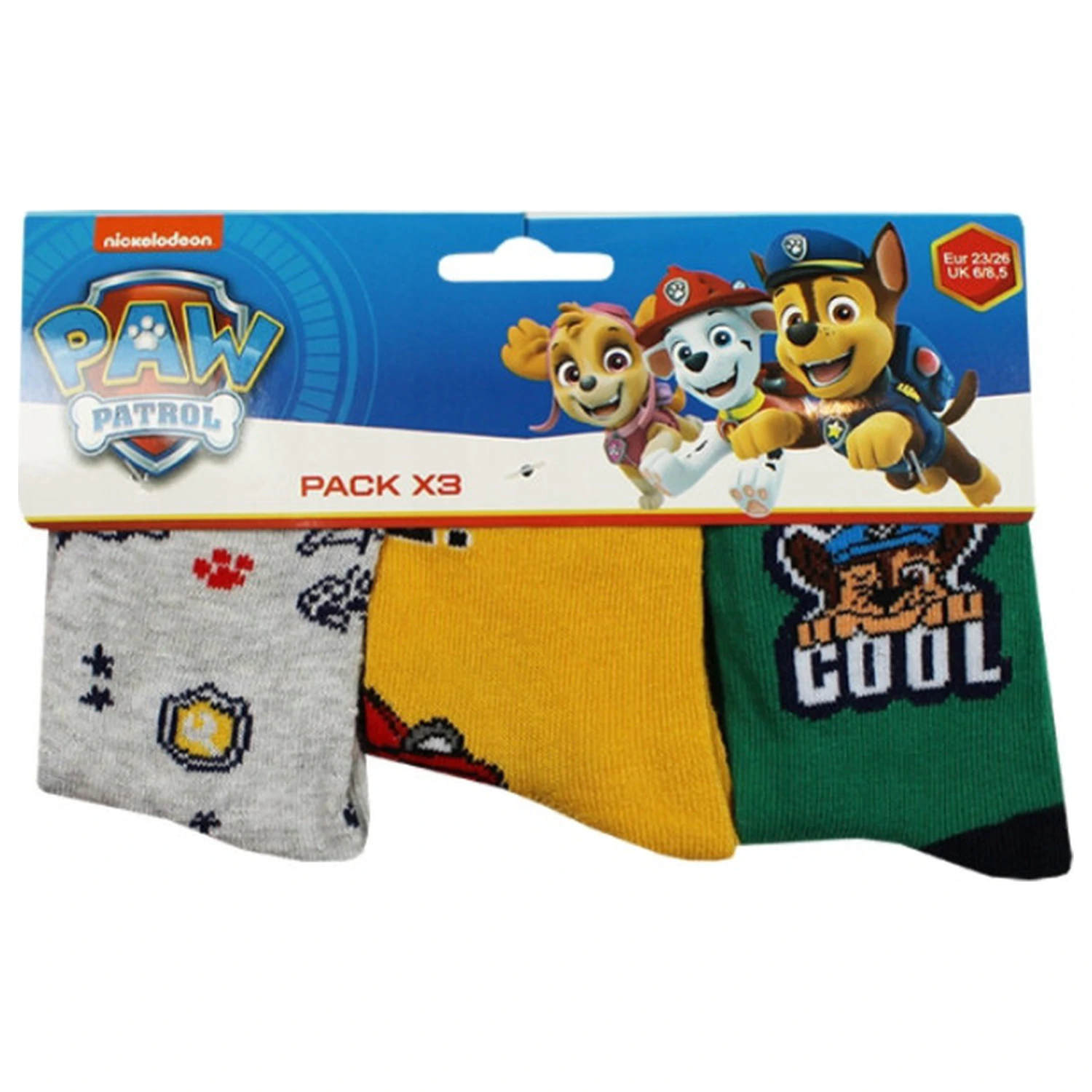 Paw Patrol Coole Welpen Kindersocken 27/30 Produktfoto