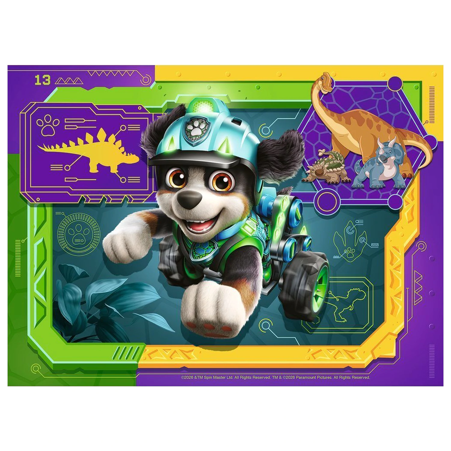 Paw Patrol Dino Movie Puzzle 12-16-20-24 Teile Produktfoto