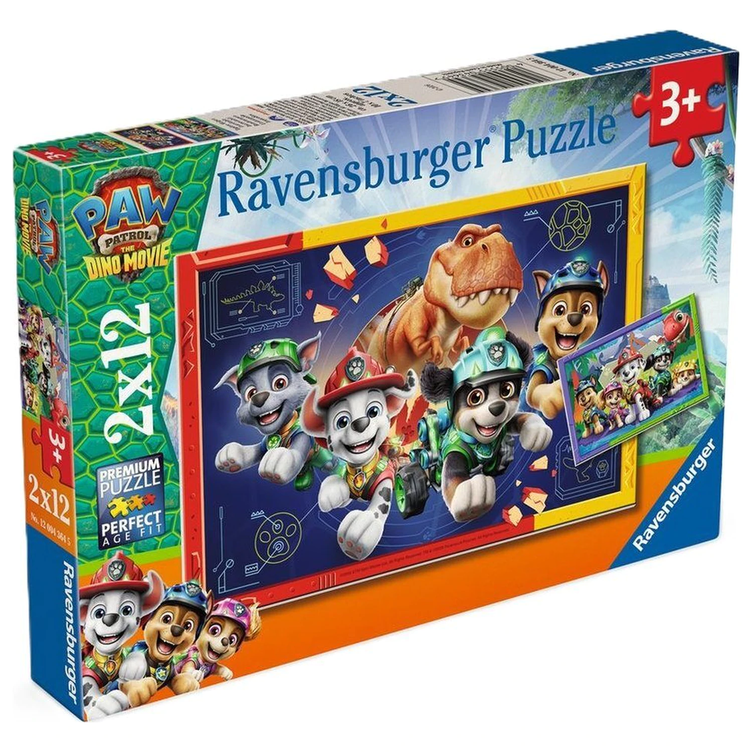 Paw Patrol Dino Movie Puzzle 2x12 Teile Produktfoto