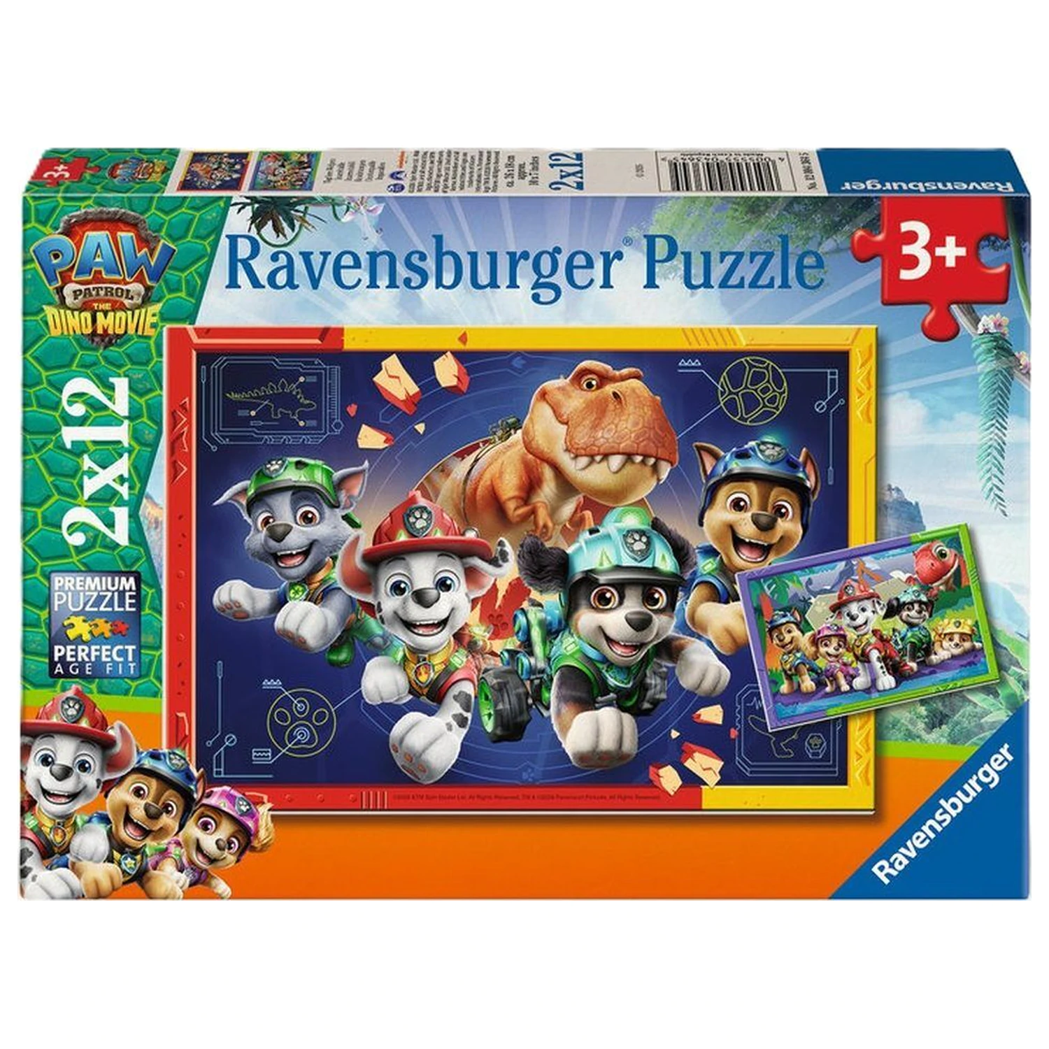 Paw Patrol Dino Movie Puzzle 2x12 Teile Produktfoto