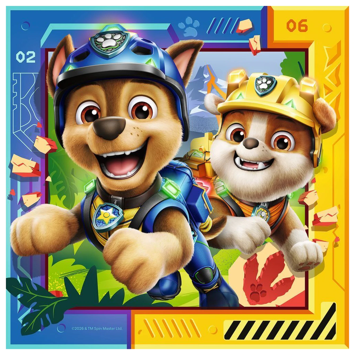 Paw Patrol Dino Movie Puzzle 3x49 Teile Produktfoto