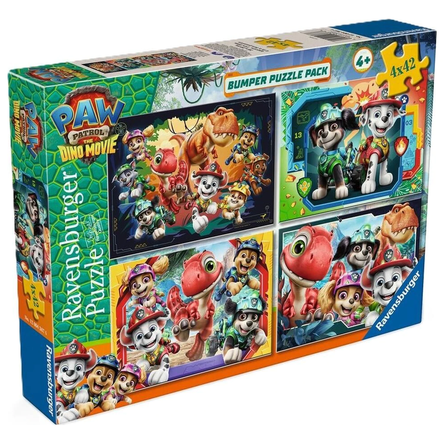 Paw Patrol Dino Movie puzzle 4x42 Teile Produktfoto