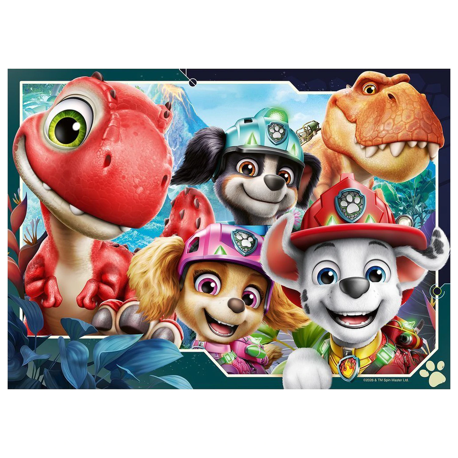 Paw Patrol Dino Movie puzzle 4x42 Teile Produktfoto