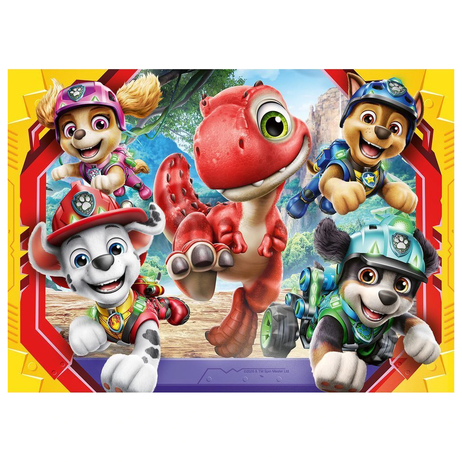 Paw Patrol Dino Movie puzzle 4x42 Teile Produktfoto