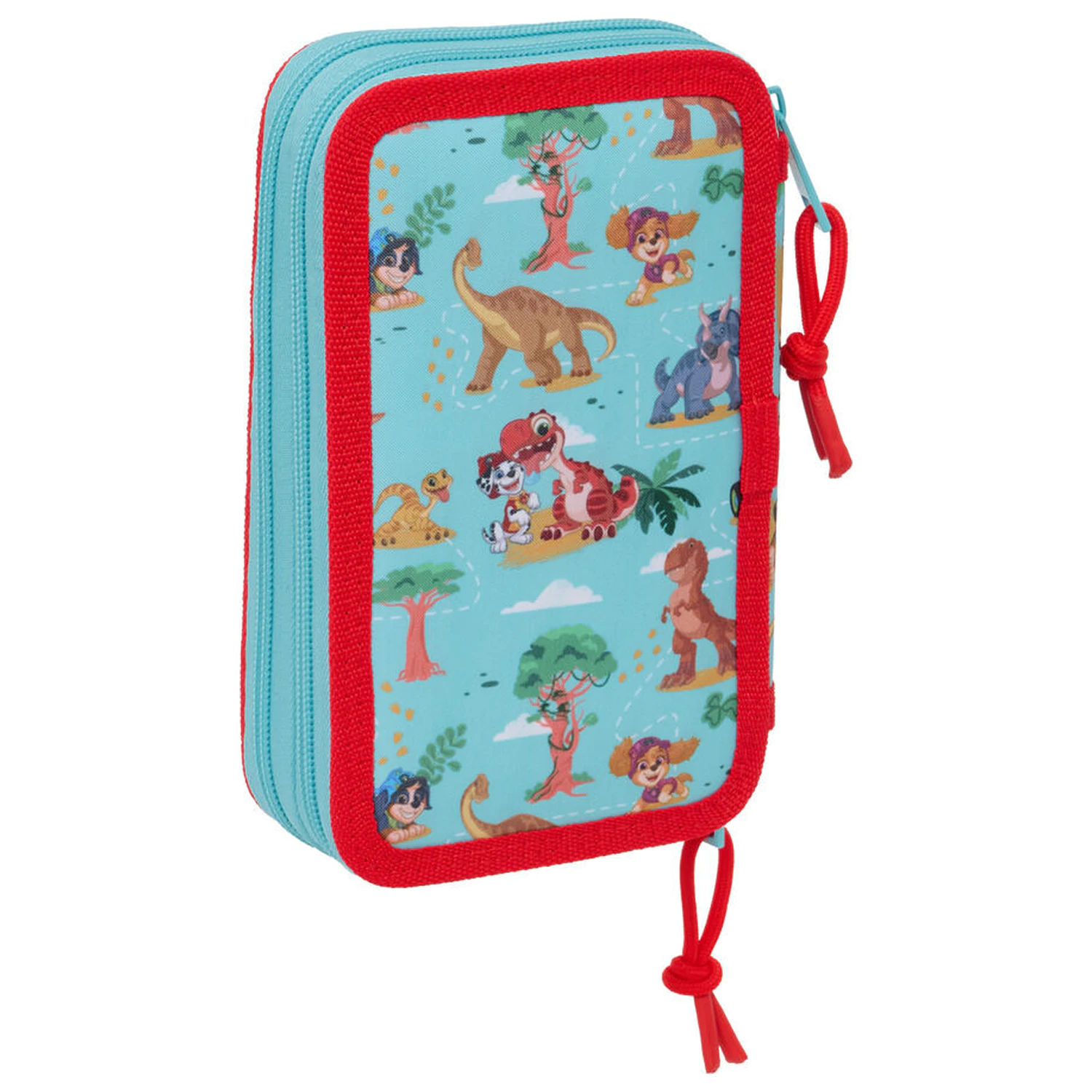 Paw Patrol Dino Rescue doppeltes Federmäppchen 29 Teile Produktfoto