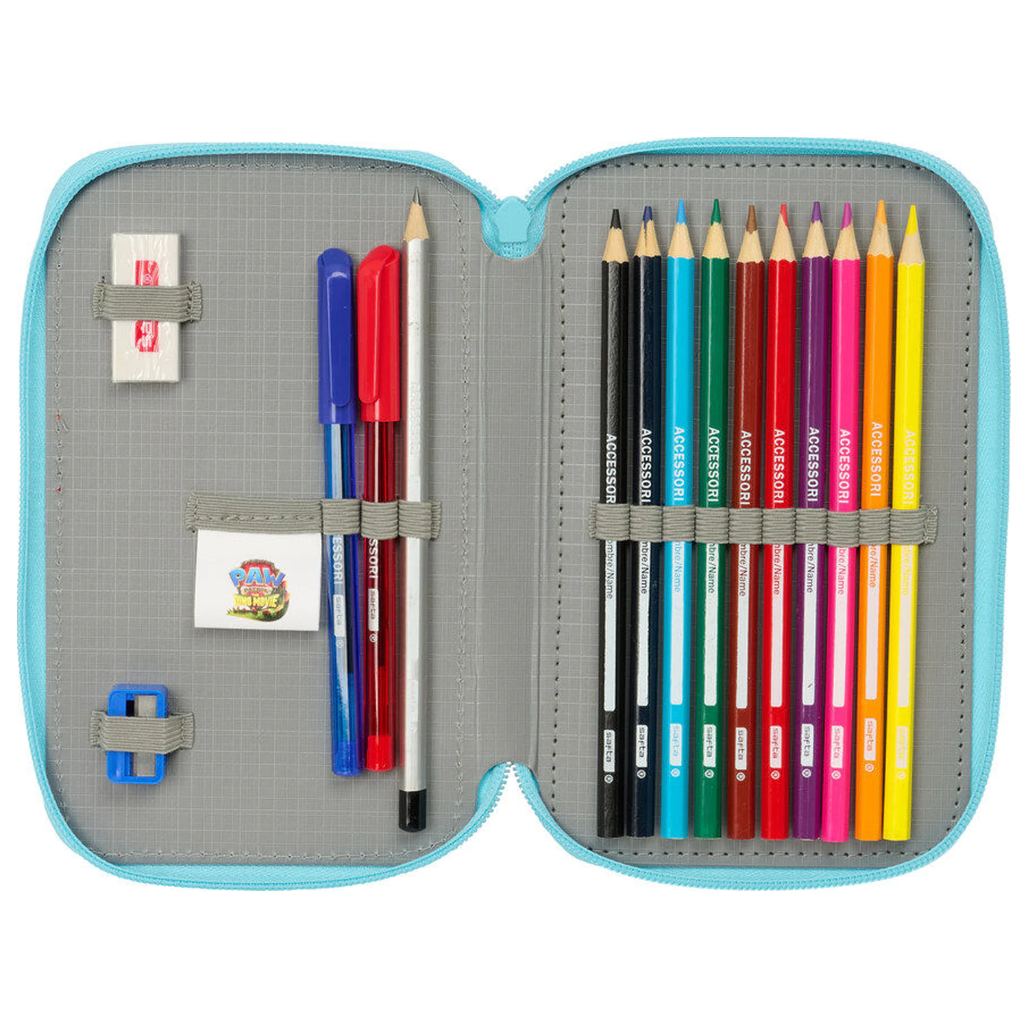 Paw Patrol Dino Rescue doppeltes Federmäppchen 29 Teile Produktfoto