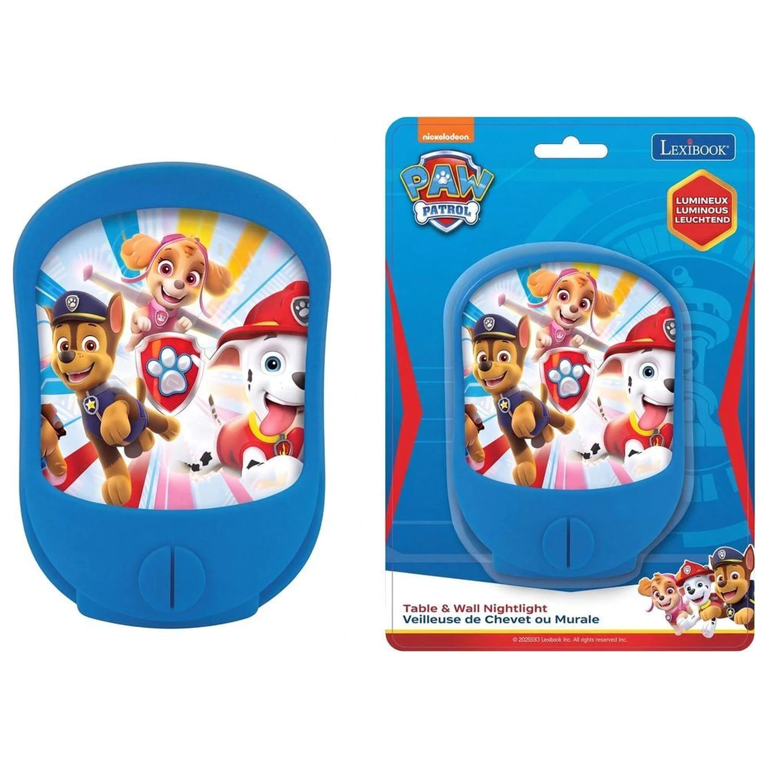 Paw Patrol Wand- und Tisch-Nachtlicht Produktfoto