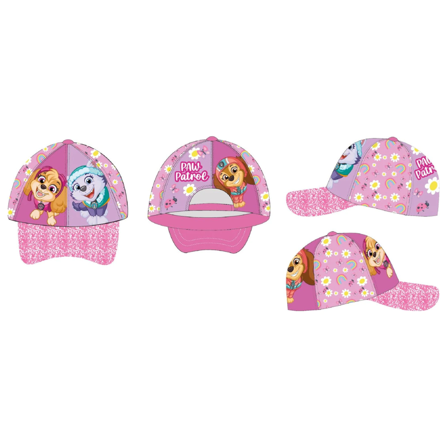 Paw Patrol Flowers and Rainbows Kinder-Baseballmütze 52 cm Produktfoto