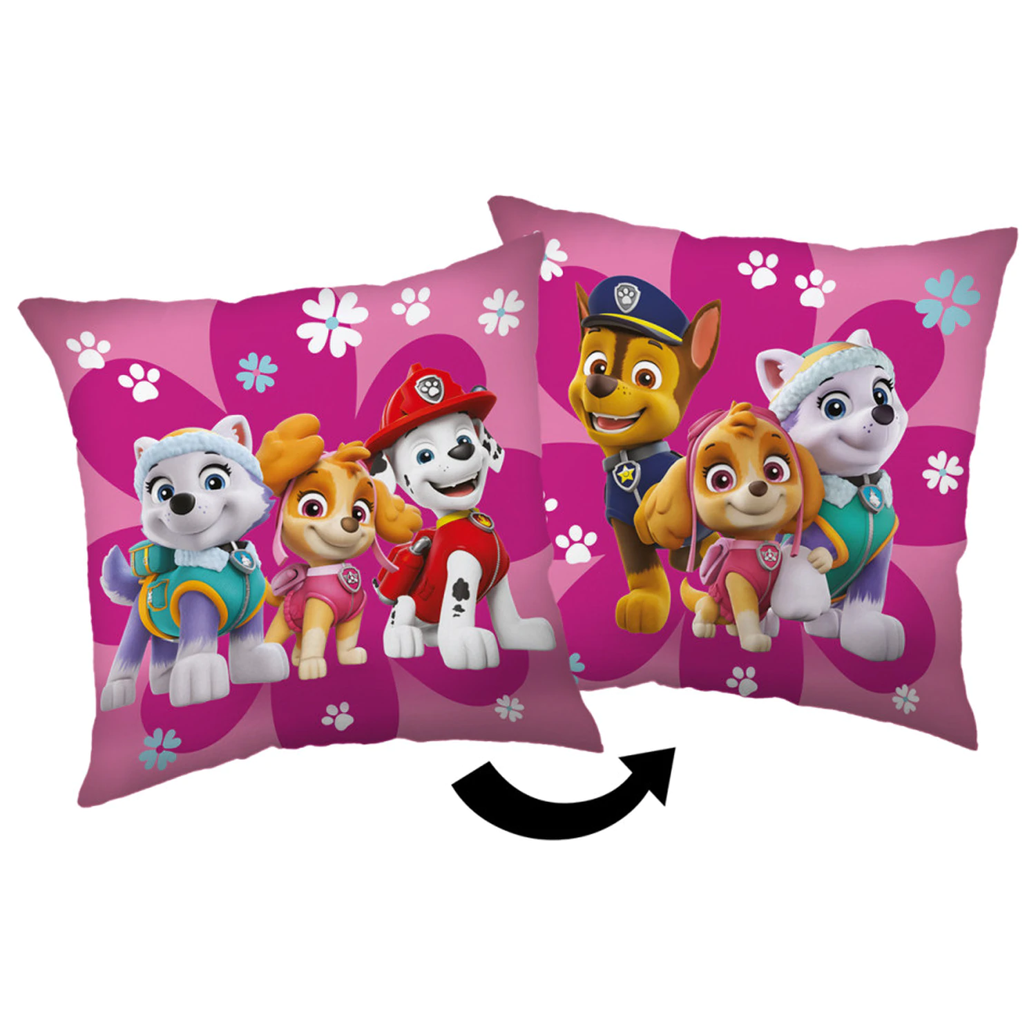 Paw Patrol Flowers Kissen, Dekokissen Produktfoto