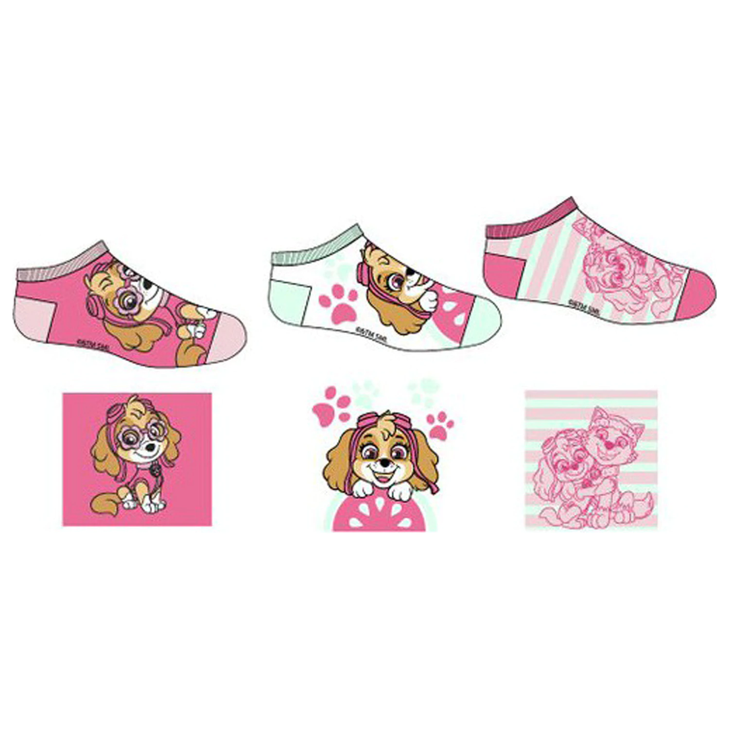 PAW Patrol Fly High Skye Kinder Geheim Socken 31/34 Produktfoto