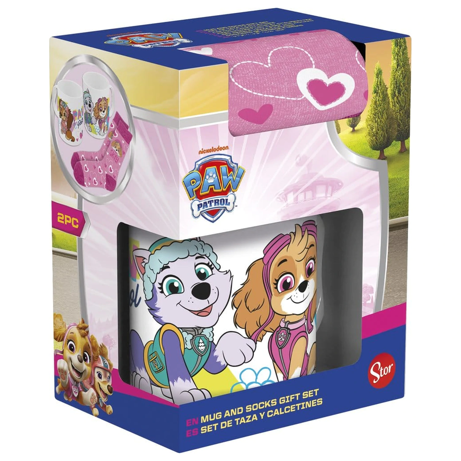 Paw Patrol Tasse & Socken Set Mädchen Go Skye Produktfoto