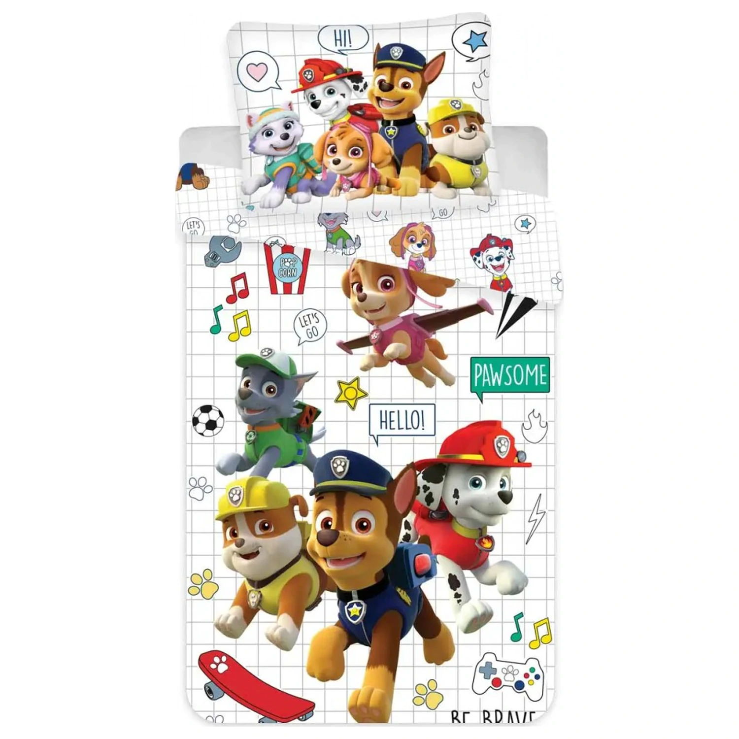 Paw Patrol Gitter Kinder, Vorschulkinder Bettbezug Produktfoto