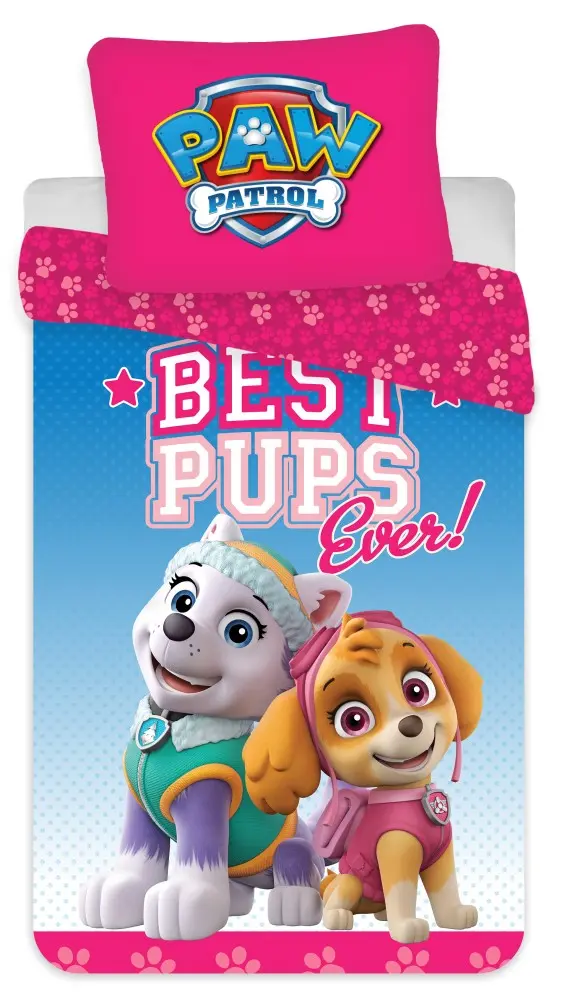 PAW Patrol Kinder Bettbezug 100x135cm, 40x60 cm Produktfoto