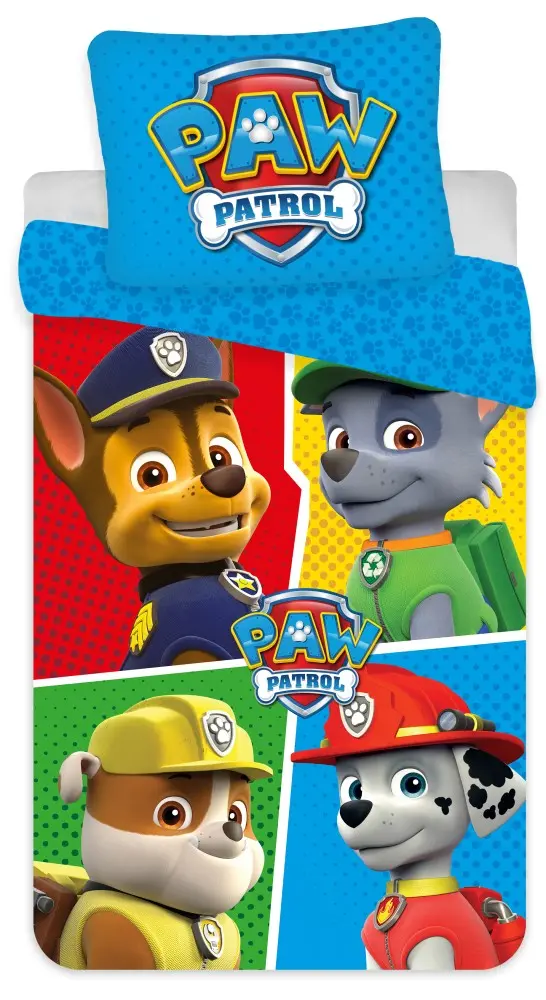 Paw Patrol Kinder-Bettbezug 100x135cm, 40x60cm Produktfoto