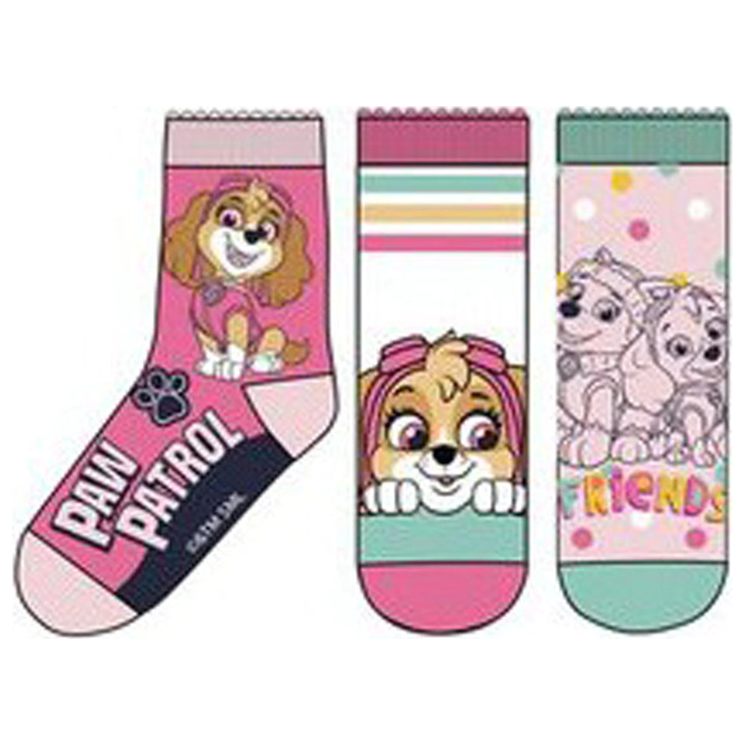 PAW Patrol Happy Mädchen Kinder Socken 23/26 Produktfoto