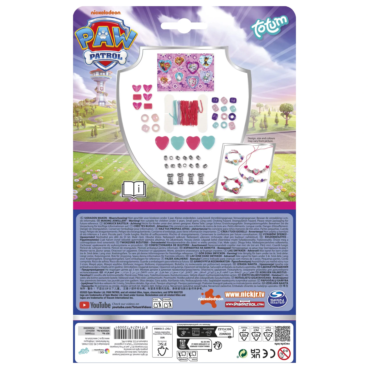 PAW Patrol Herz Schmuck Bastelset Produktfoto