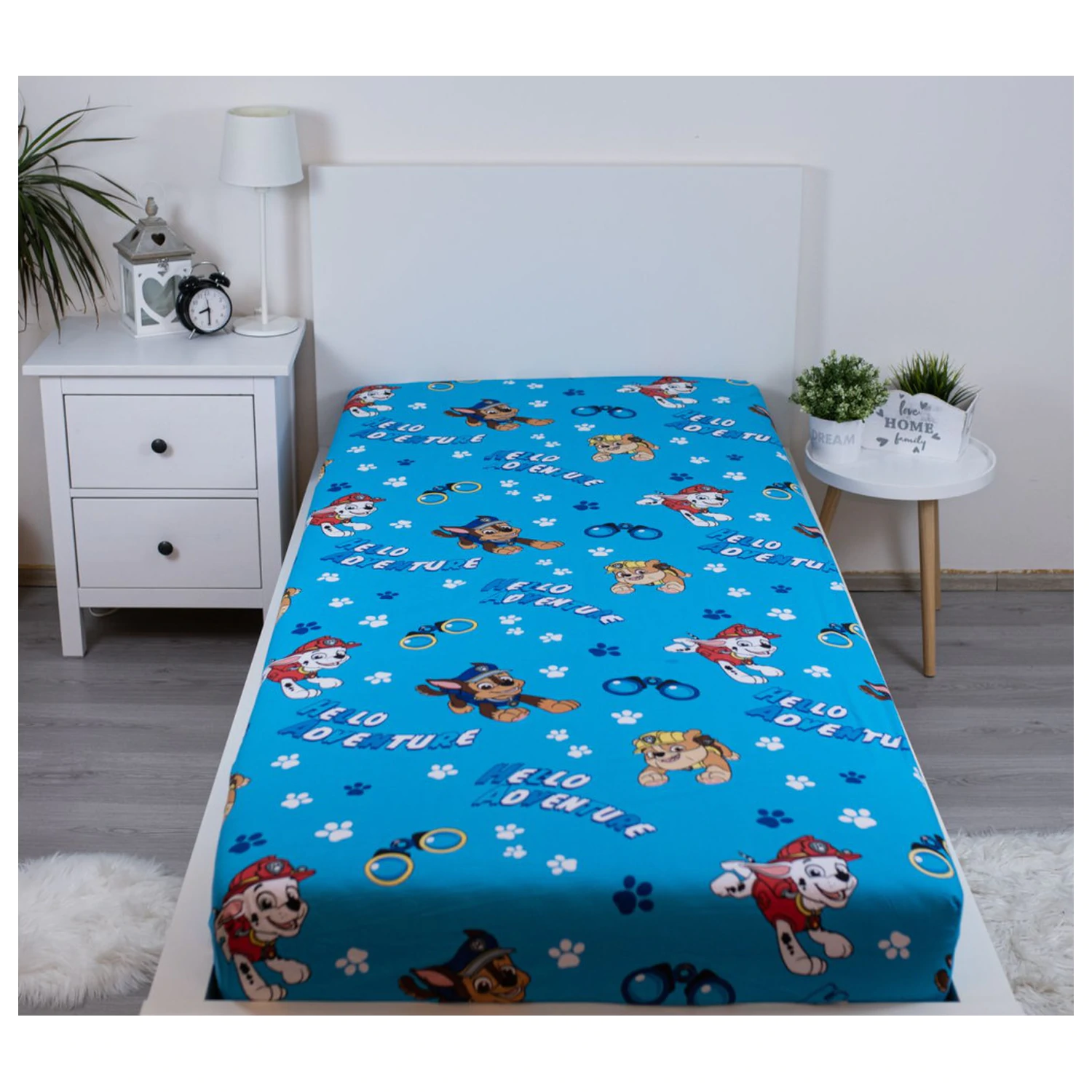 Paw Patrol Hello Adventure Spannbettlaken 90x200 cm Produktfoto