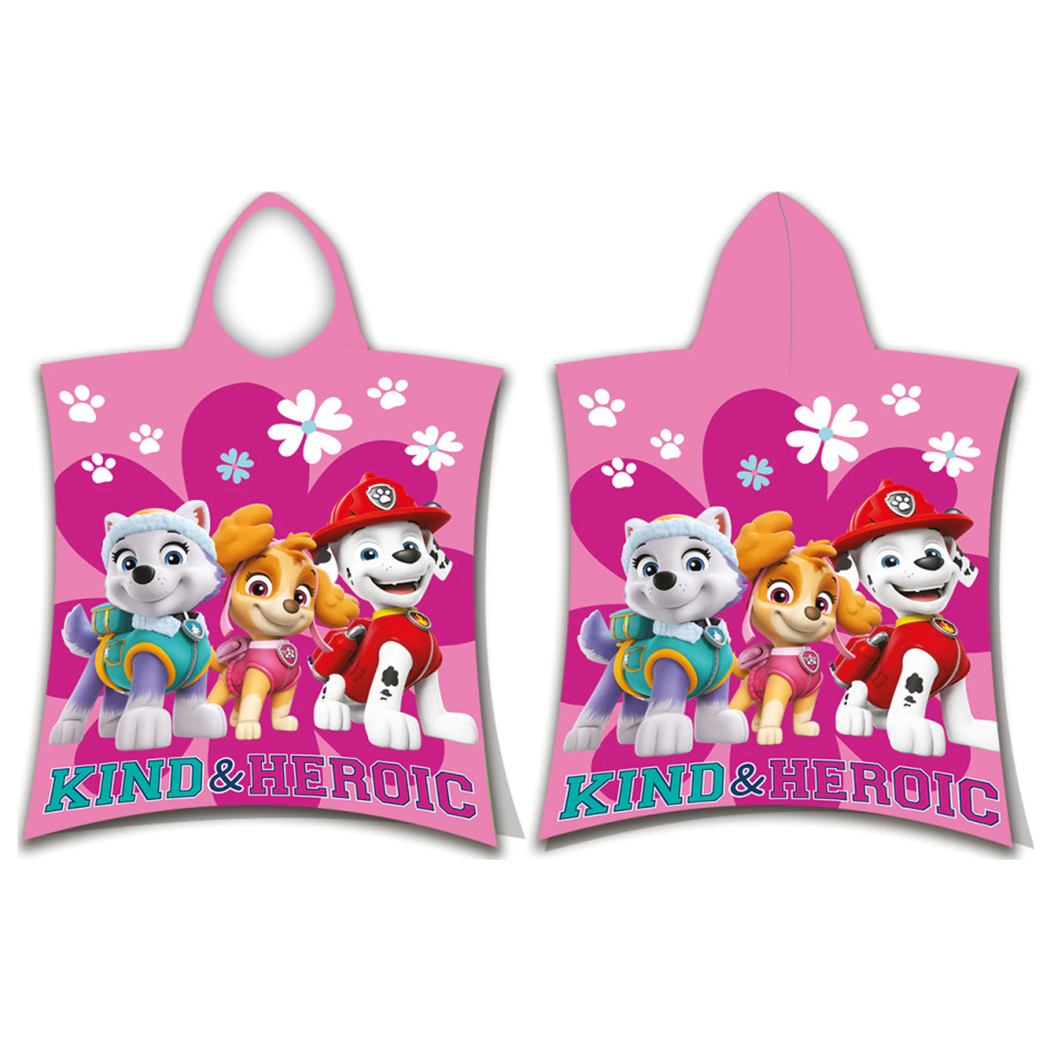 Paw Patrol Heroic Strandtuch Poncho Produktfoto