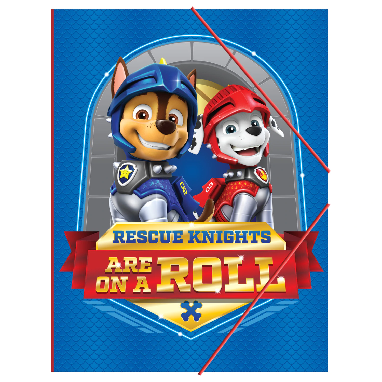 Paw Patrol Knights A/4 Gummizugmappe Produktfoto
