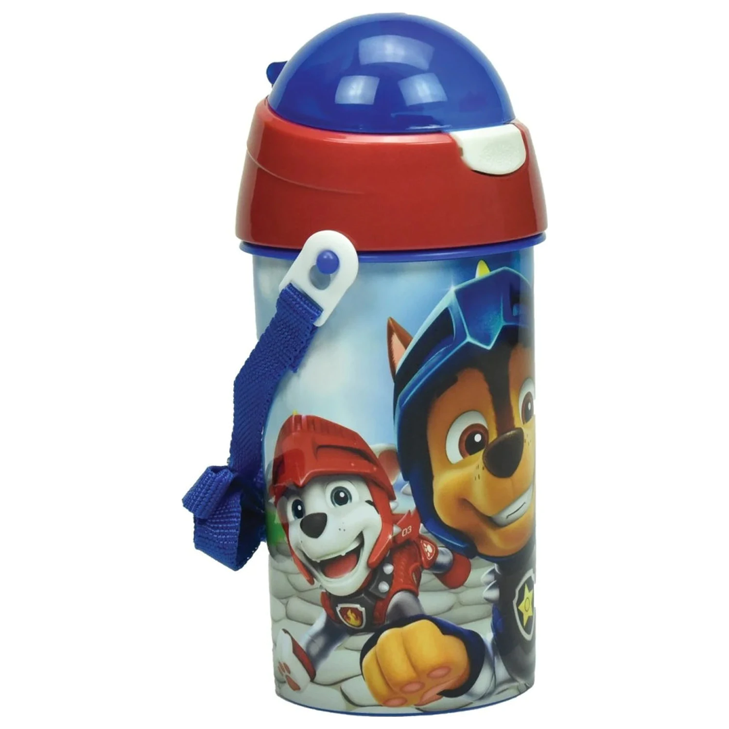 PAW Patrol Knights Plastik-Trinkflasche mit Strohhalm und Hänger 500 ml Produktfoto