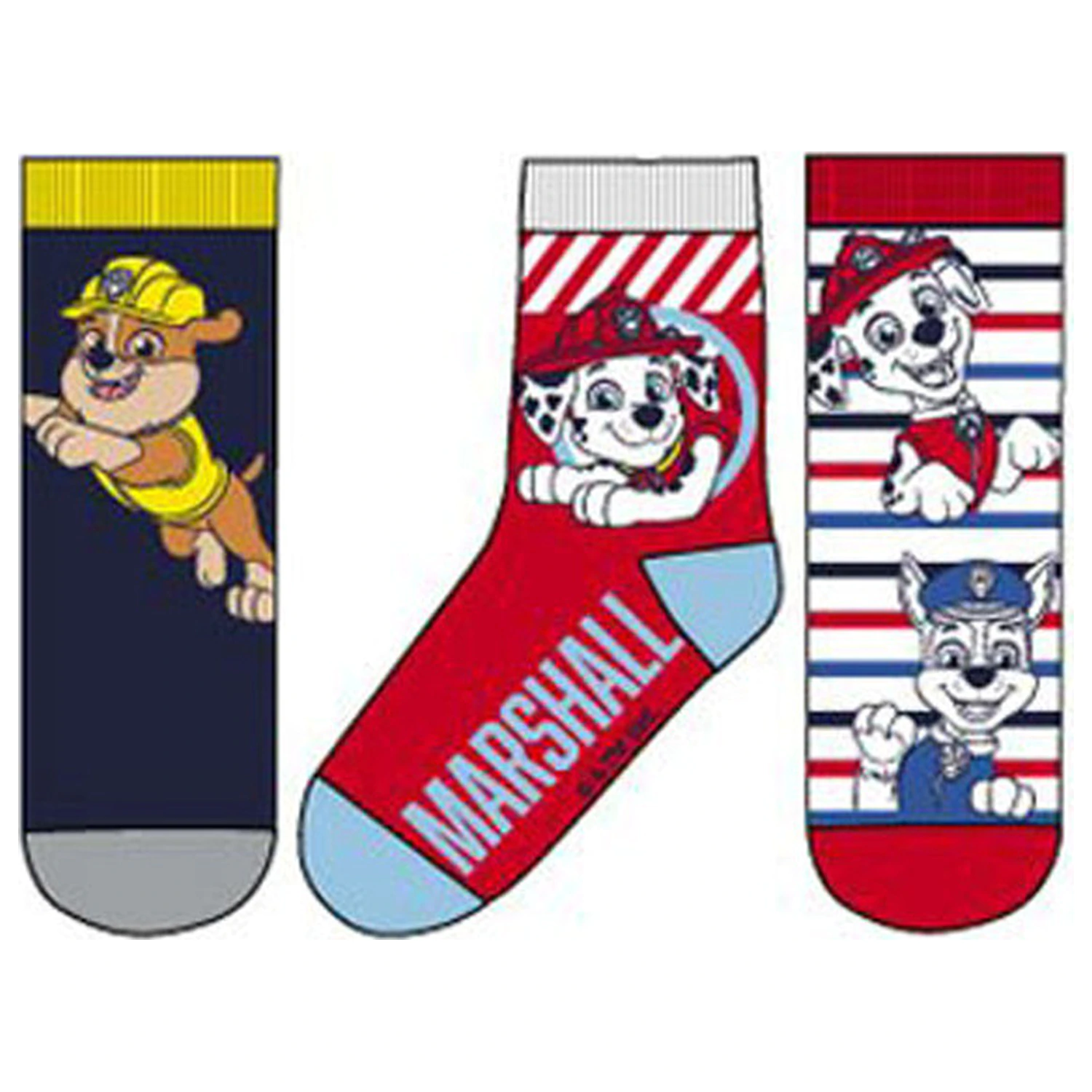 Paw Patrol Marshall, Rubble Kinder Socken 23/26 Produktfoto