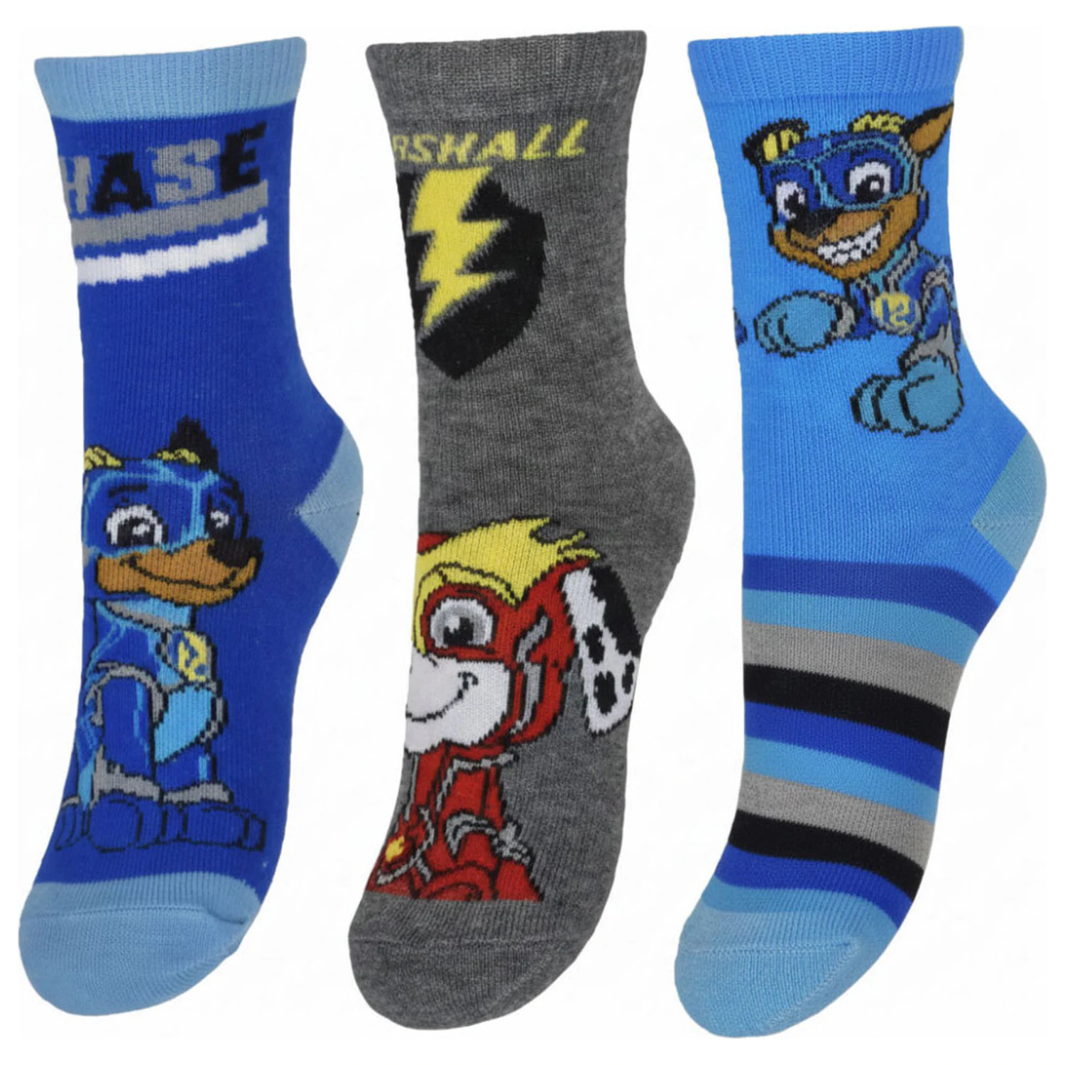 Paw Patrol Mighty Blue Kinder Socken Größe 27/30 Produktfoto