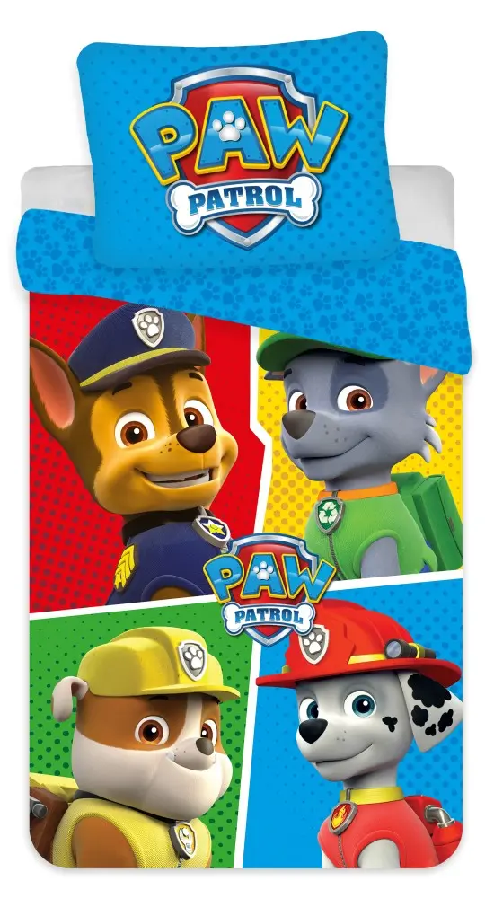 Paw Patrol Mikrofaser Bettbezug 140x200cm, 70x90cm Produktfoto