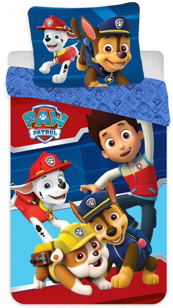 Paw Patrol Mikrofaser Bettbezug 140x200cm, 70x90 cm Produktfoto