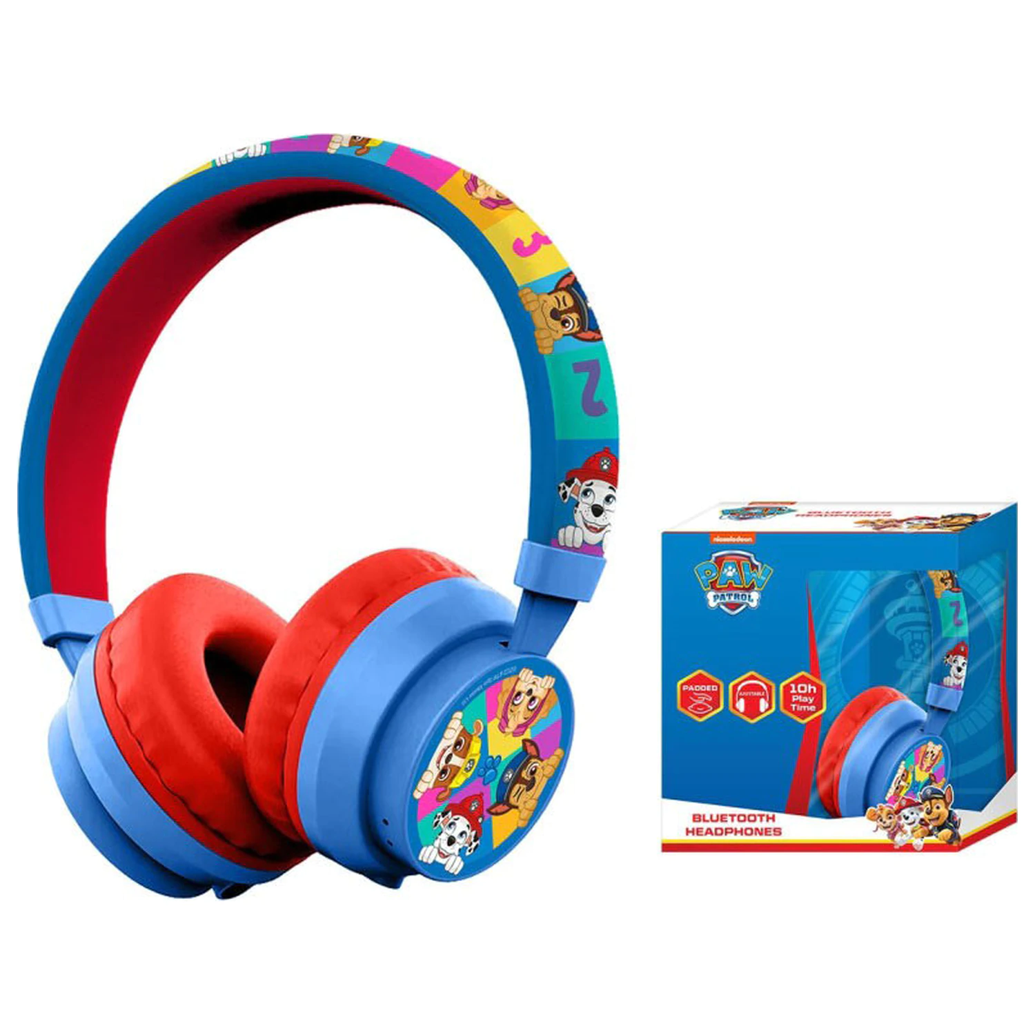 PAW Patrol Numbers Kabellose Bluetooth Kopfhörer Produktfoto