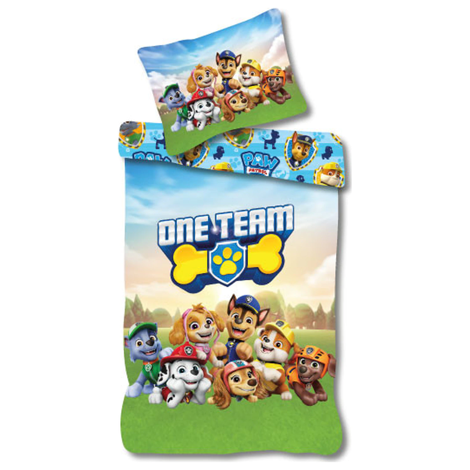 Paw Patrol One Team Bettbezug Produktfoto