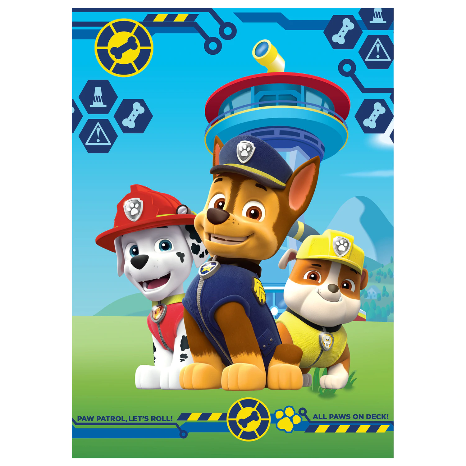 Paw Patrol Paws on Deck Fleecedecke Produktfoto