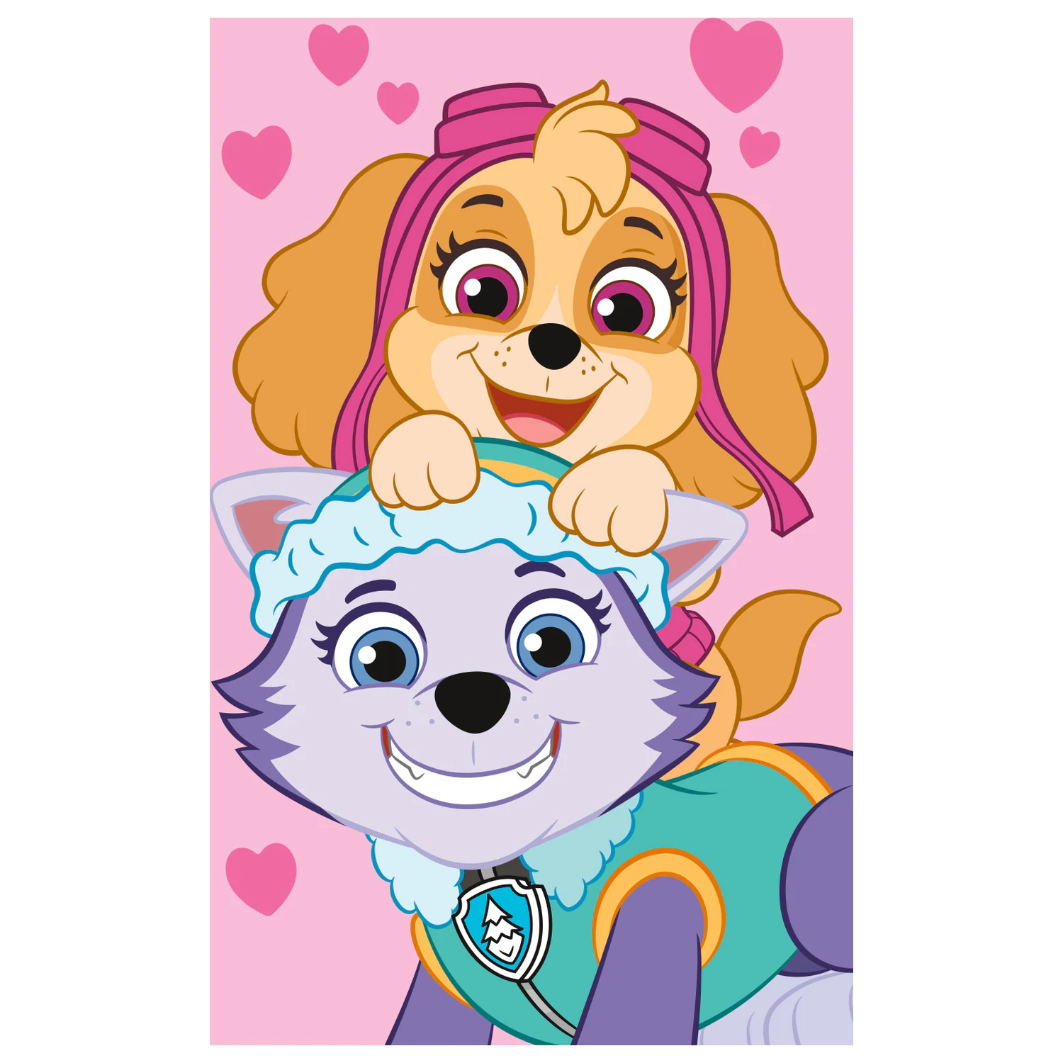 Paw Patrol Rosa Fleecedecke Produktfoto