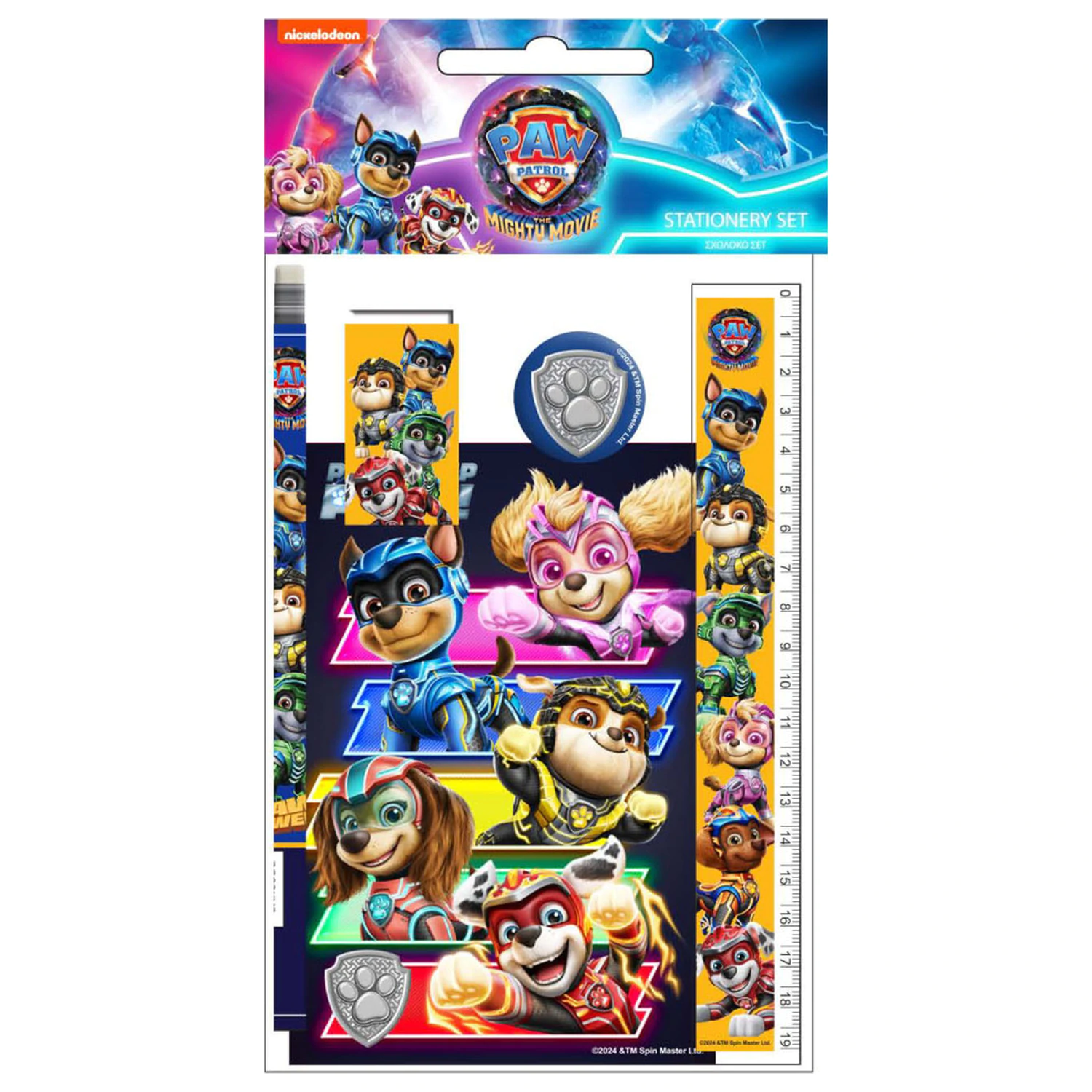 Paw Patrol Power Up Schreibwaren-Set 5-tlg. Produktfoto